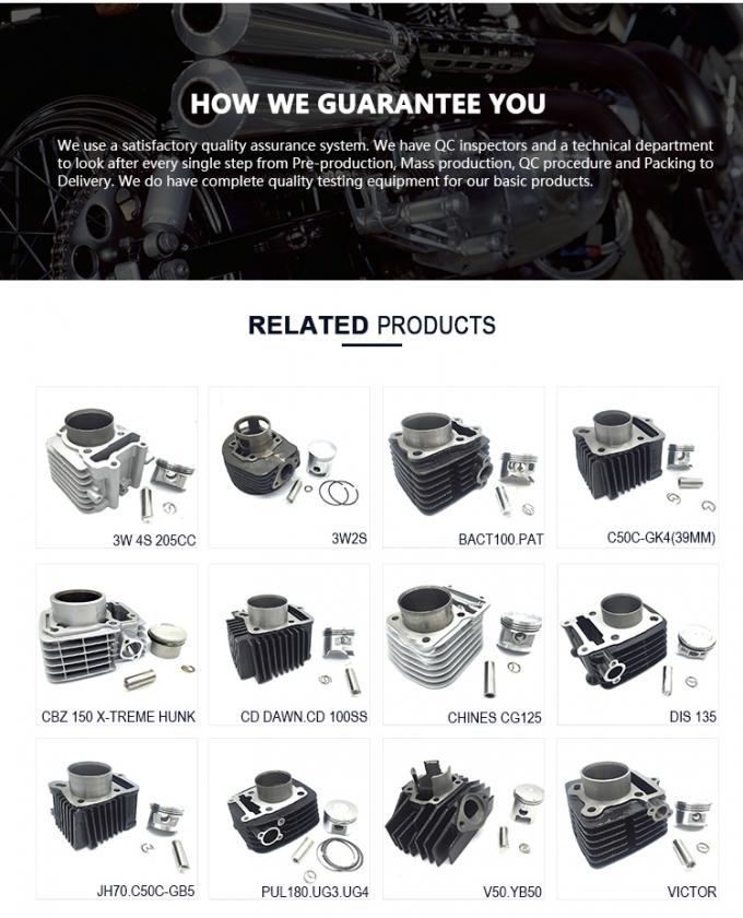 Wassergekühlte Motorrad-Kolben-Ausrüstungen C50C GK4 0,75 ISO9001 bescheinigt