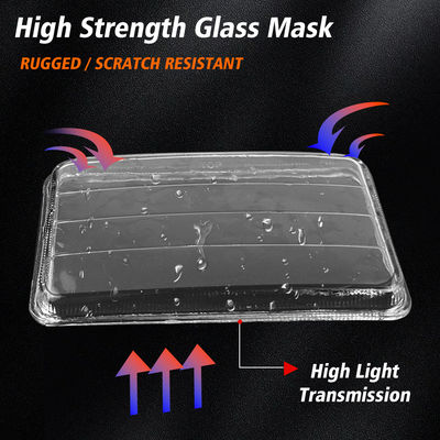 YAYE 6 Inch High Thermal Conductivity Aluminum CG125 LED Headlight with 1 Year Warranty and Red DRL