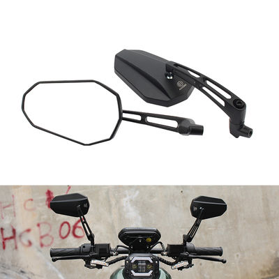 Motorcycle Rearview Mirror  Glare-free Motorcycle Rearview Mirror White  Glass Universal Rearview Mirror