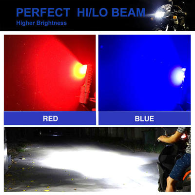 YAYE Motorcycle Led Bulb Red Blue White High Low Beam Flash P15D H6M Motorcycle Motorbike DC12V 8W 800LM