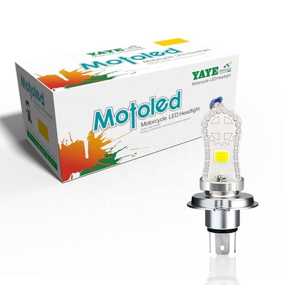 AC/DC8-80V H4 HS1 BA20D H6 COB LED Motorrad Scheinwerfer Glühbirne mit Aluminium-Basisplatte