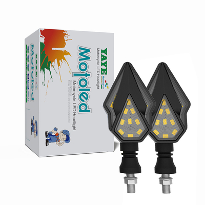 Weiß / Blau / Rot / Gelb LED-Rückschwanz Drehlicht für Universal 10mm Lenklampe