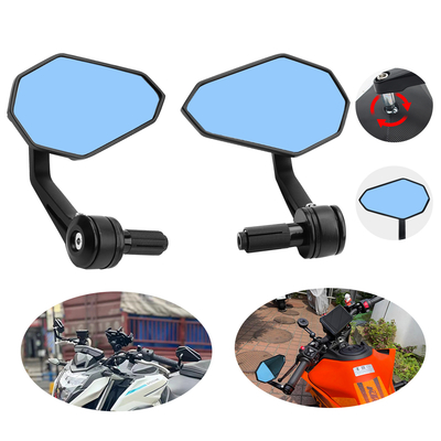 Diamantförmiger Griffspiegel geeignet für 22 mm Handgriff Breite Motorrad Rückspiegel Motorrad Universalzubehör
